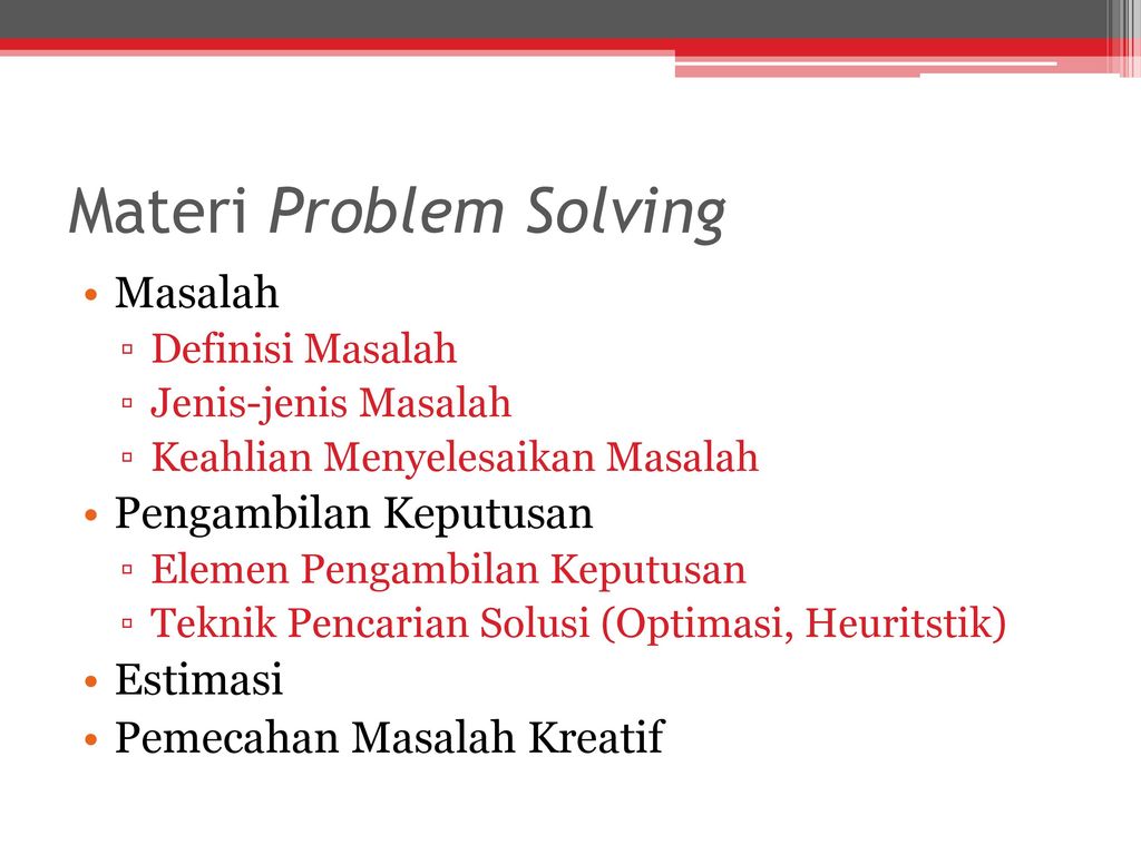 Detail Contoh Problem Solving Dan Penyelesaiannya Nomer 17