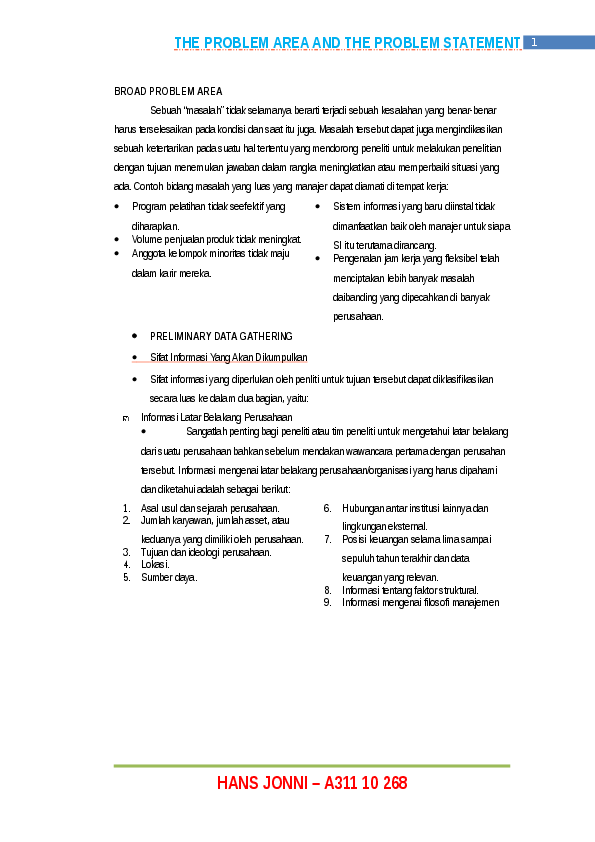 Detail Contoh Problem Statement Nomer 24