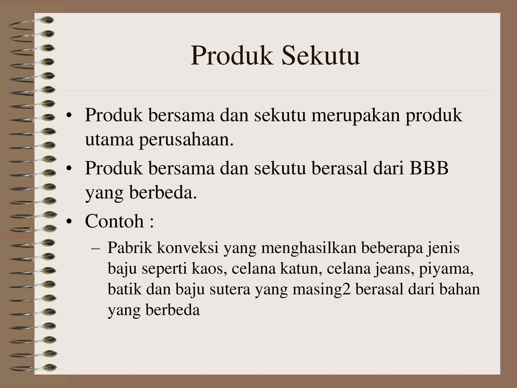 Detail Contoh Produk Bersama Dan Produk Sampingan Nomer 5