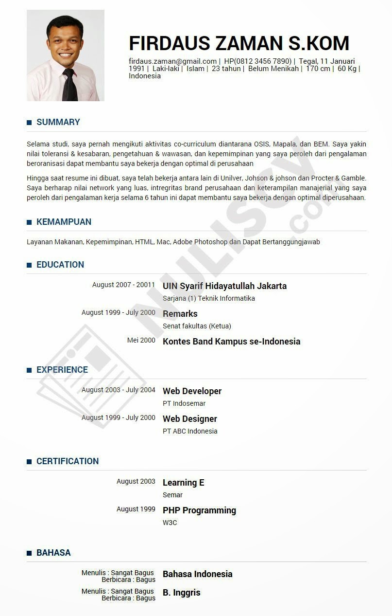 Detail Contoh Profesional Summary Nomer 2
