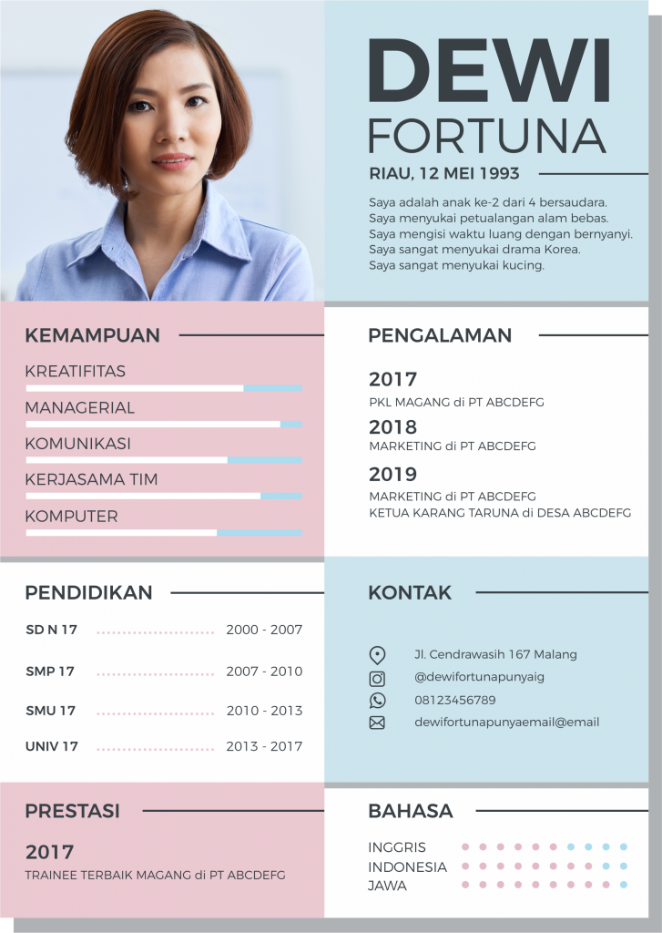 Detail Contoh Profil Dalam Cv Nomer 29