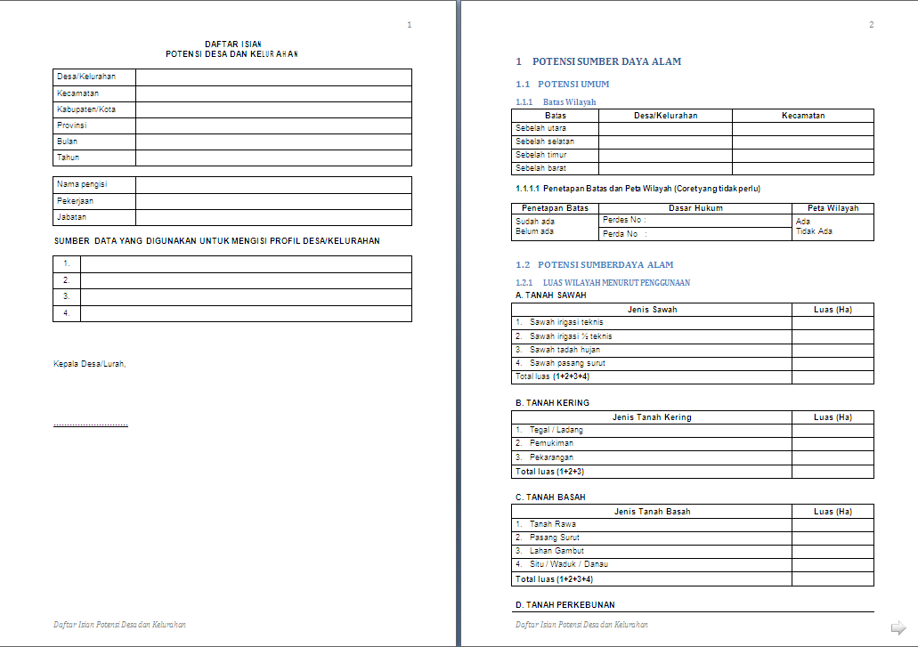 Detail Contoh Profil Desa Nomer 20