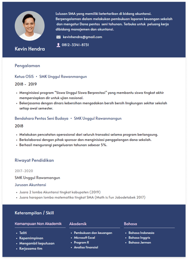 Detail Contoh Profil Di Cv Nomer 30
