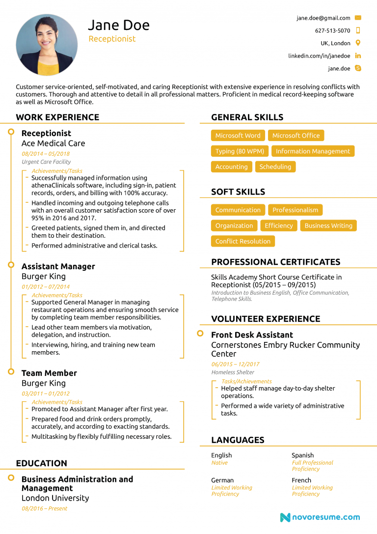 Detail Contoh Profil Pada Cv Nomer 8