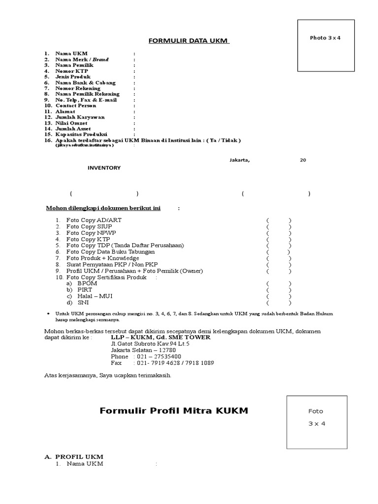 Detail Contoh Profil Umkm Nomer 9