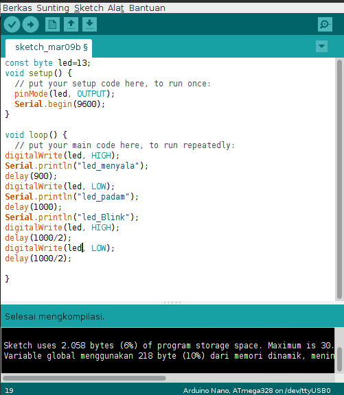 Detail Contoh Program Arduino Nomer 6