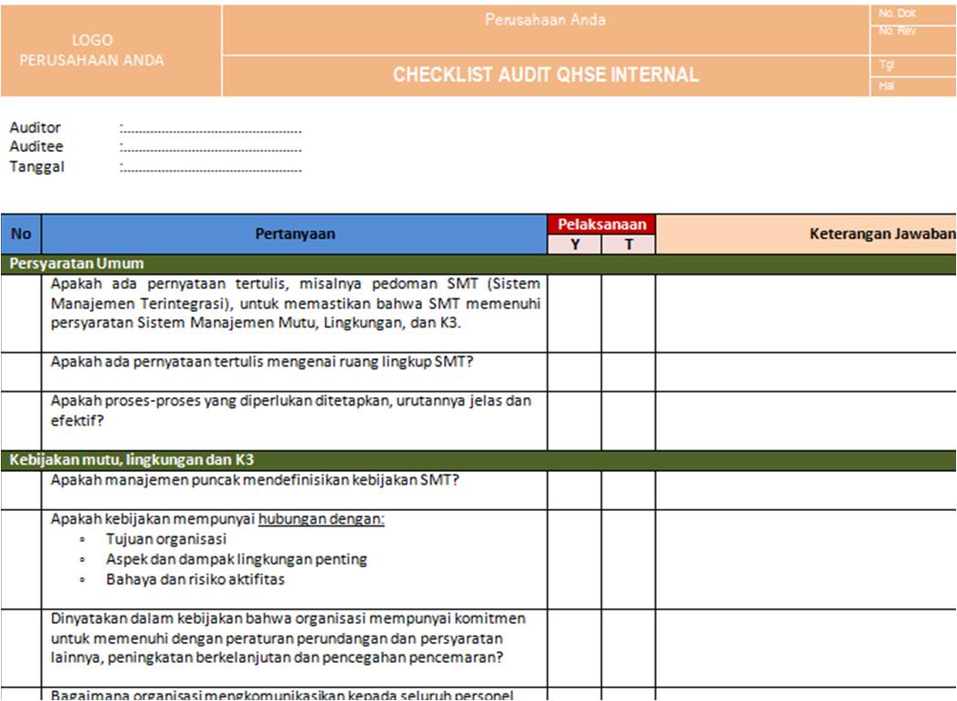 Detail Contoh Program Audit Internal Perusahaan Nomer 43