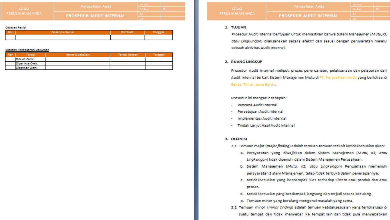 Detail Contoh Program Audit Internal Perusahaan Nomer 48