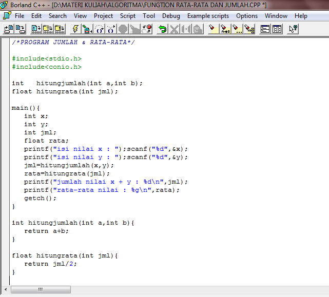 Detail Contoh Program C Nomer 10