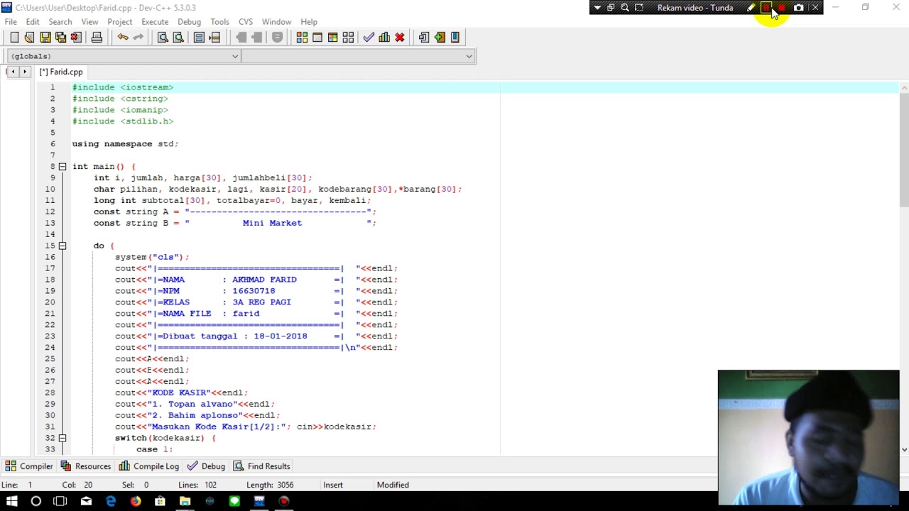 Detail Contoh Program C Nomer 17