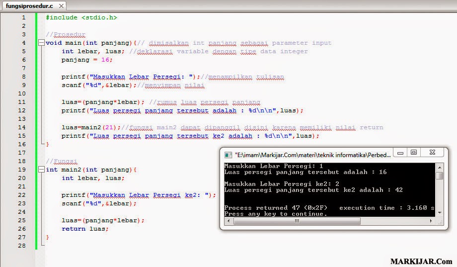 Detail Contoh Program C Nomer 33