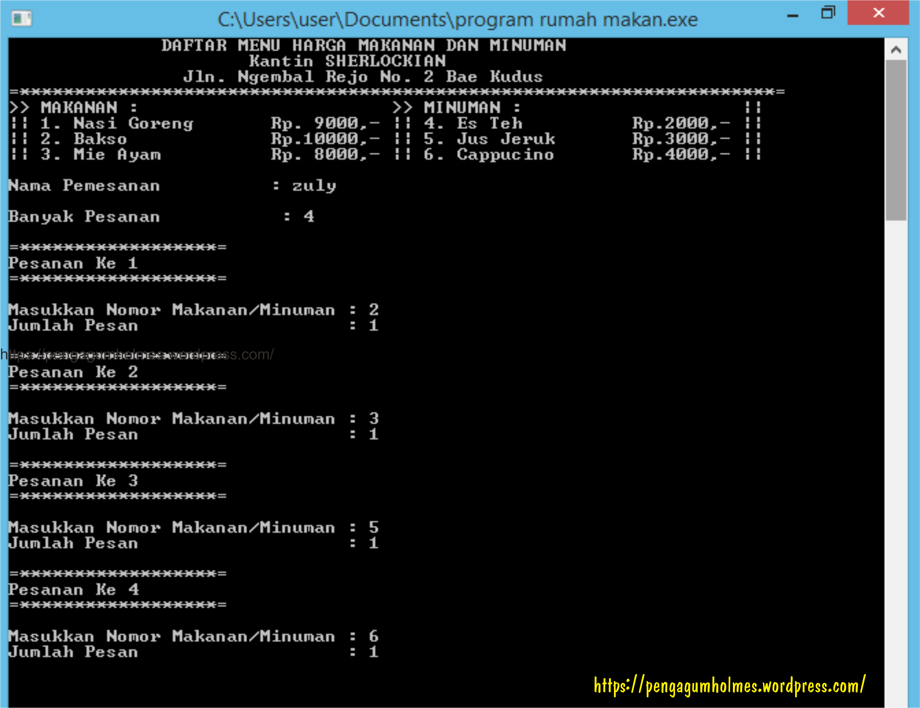 Detail Contoh Program C Nomer 46