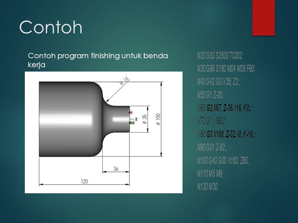 Detail Contoh Program Cnc Bubut Nomer 22