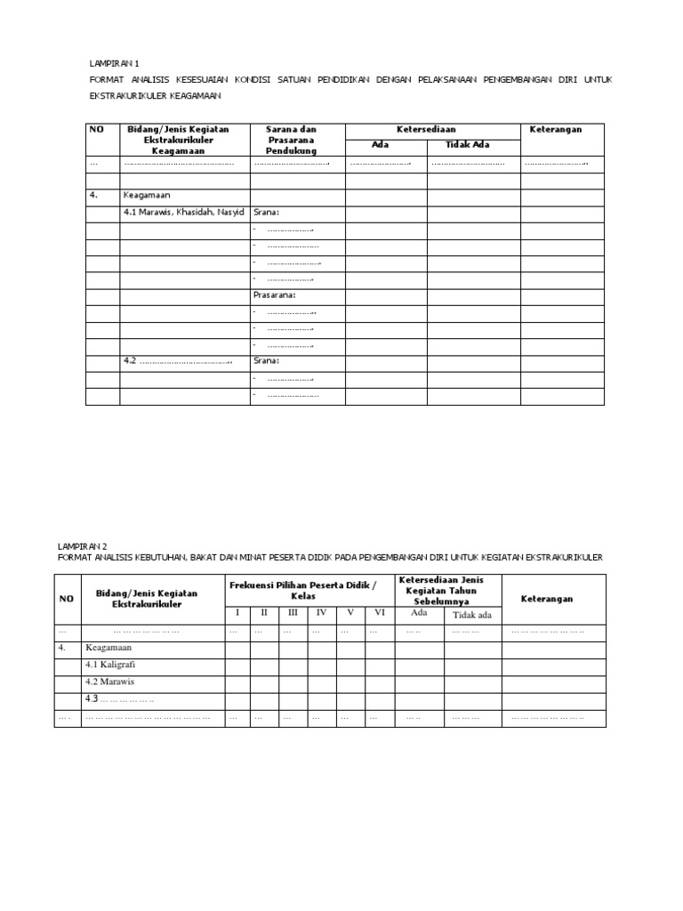 Detail Contoh Program Ekstrakurikuler Nomer 9