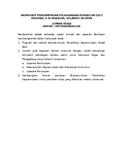 Detail Contoh Program Ekstrakurikuler Nomer 36