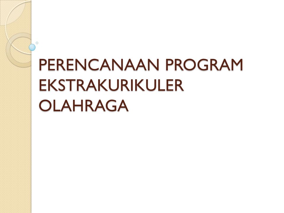 Detail Contoh Program Ekstrakurikuler Nomer 40
