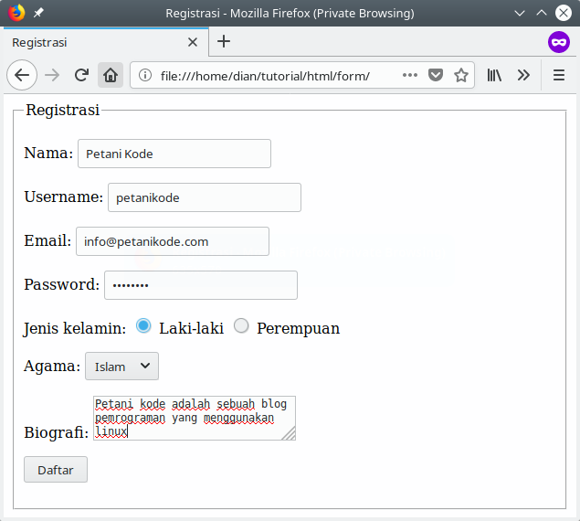 Detail Contoh Program Html Nomer 20