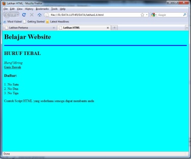 Detail Contoh Program Html Nomer 3