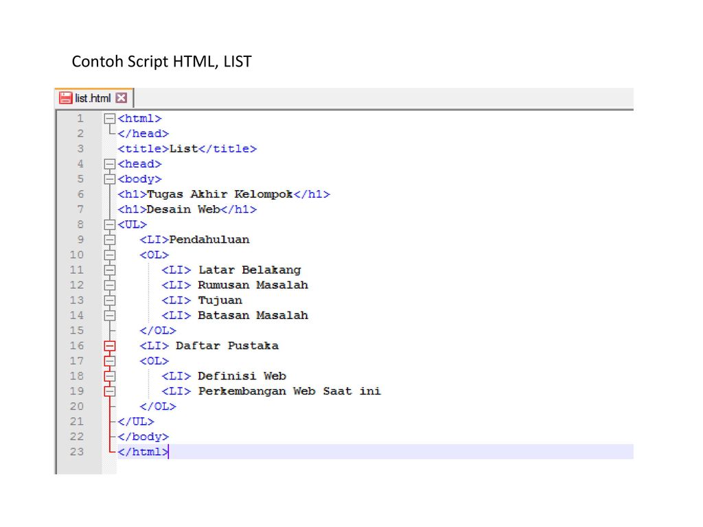 Detail Contoh Program Html Nomer 24