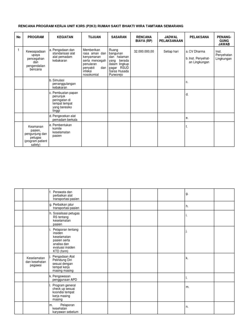 Detail Contoh Program K3 Nomer 34