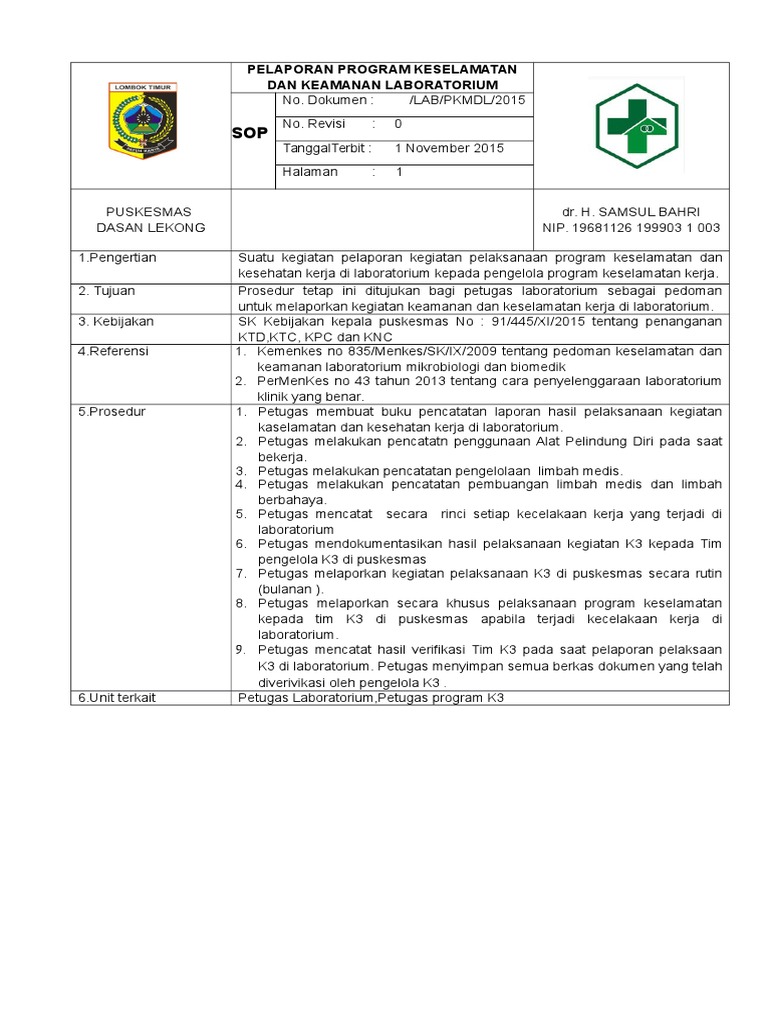 Detail Contoh Program K3 Dalam Perusahaan Nomer 39