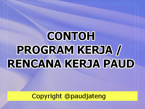 Detail Contoh Program Kerja 5 Tahunan Tk Nomer 4