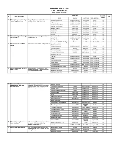 Detail Contoh Program Kerja Osis Nomer 12