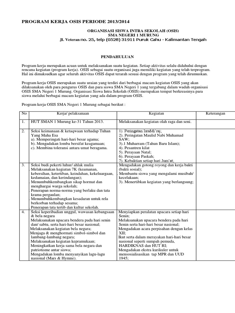 Detail Contoh Program Kerja Osis Bidang Keterampilan Dan Kewirausahaan Nomer 19