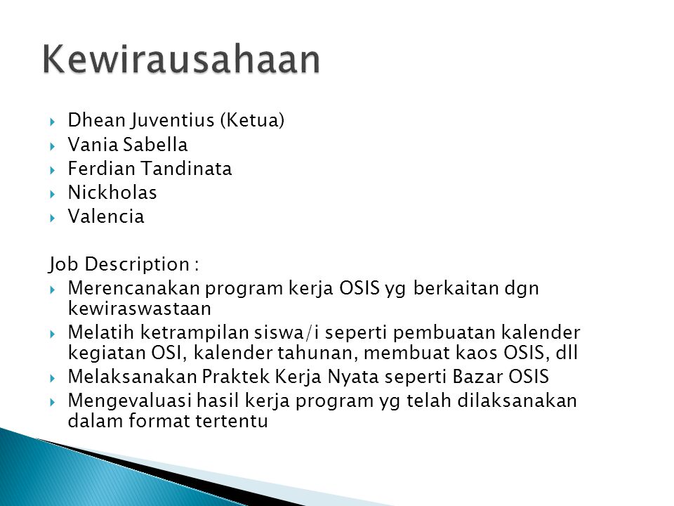 Detail Contoh Program Kerja Osis Bidang Keterampilan Dan Kewirausahaan Nomer 29