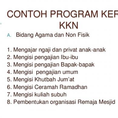 Detail Contoh Program Kerja Sederhana Nomer 41