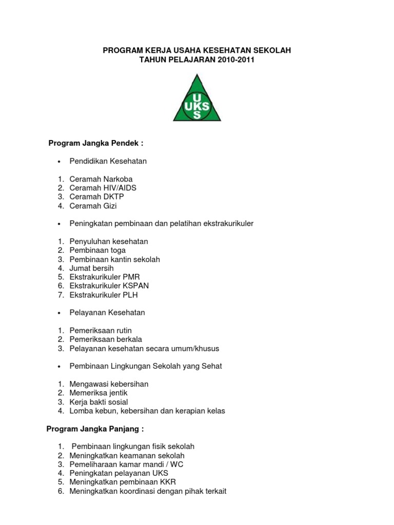 Detail Contoh Program Kesehatan Nomer 7