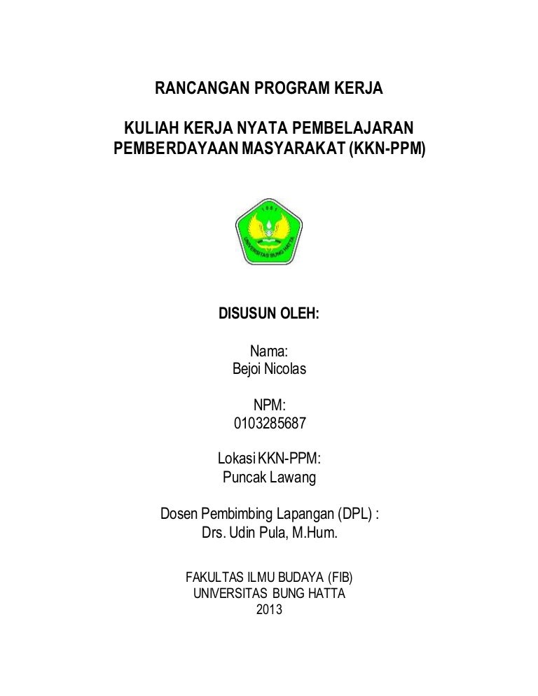 Contoh Program Kkn - KibrisPDR