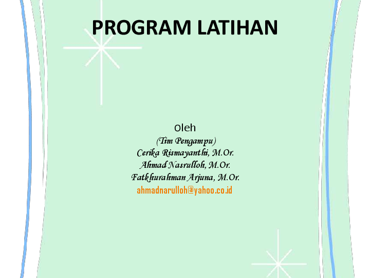 Detail Contoh Program Latihan Bola Voli Nomer 21