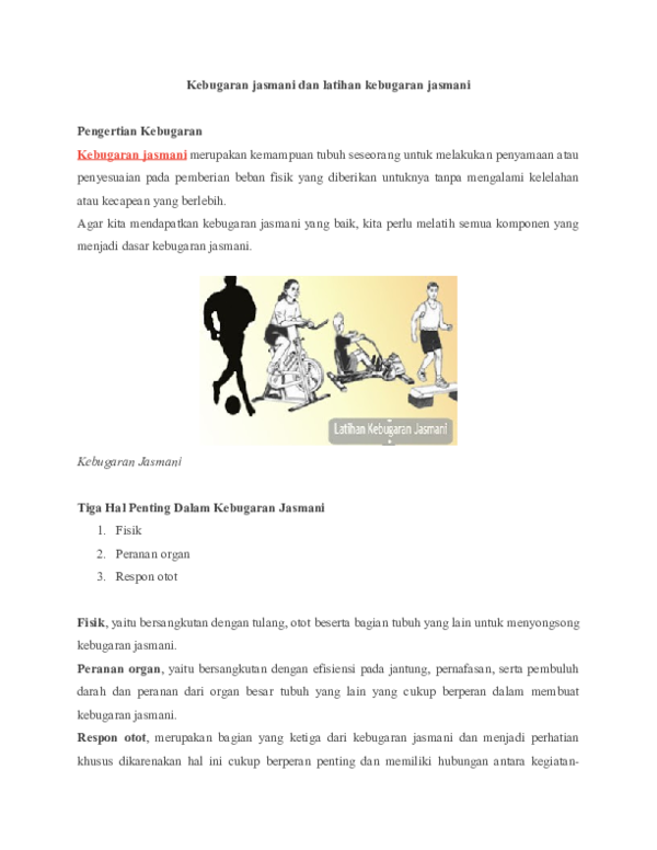 Detail Contoh Program Latihan Kebugaran Jasmani Nomer 43