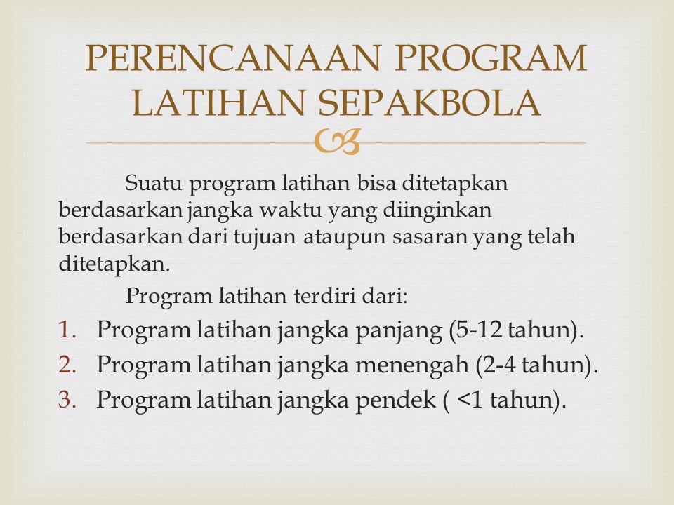 Detail Contoh Program Latihan Sepak Bola Nomer 3