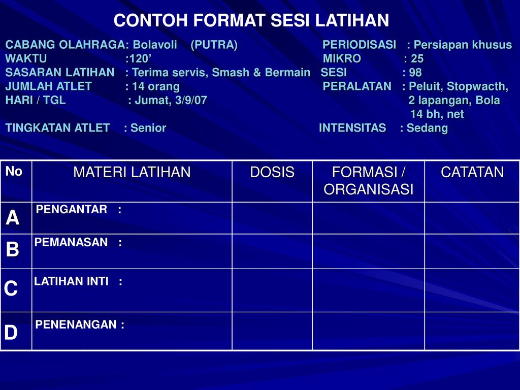 Detail Contoh Program Latihan Sepak Bola Nomer 24