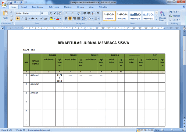 Detail Contoh Program Literasi Sd Nomer 18