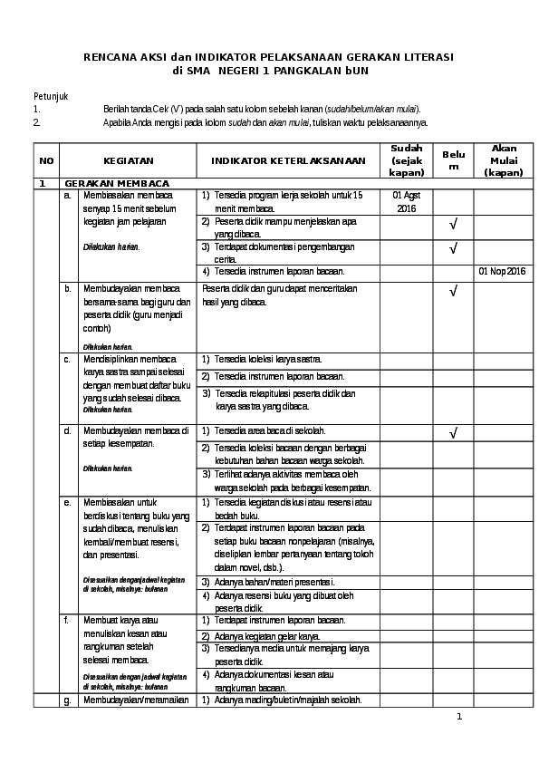 Detail Contoh Program Literasi Sd Nomer 25