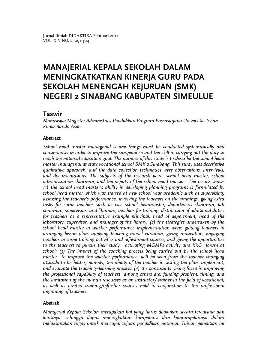 Detail Contoh Program Manajerial Kepala Sekolah Nomer 18