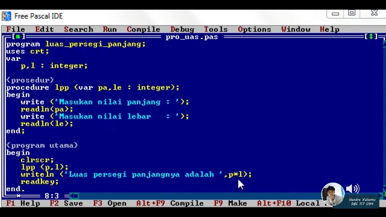 Detail Contoh Program Pascal Nomer 20