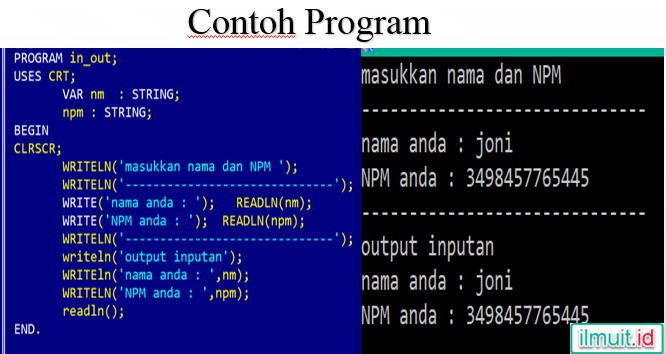 Detail Contoh Program Pascal Nomer 40