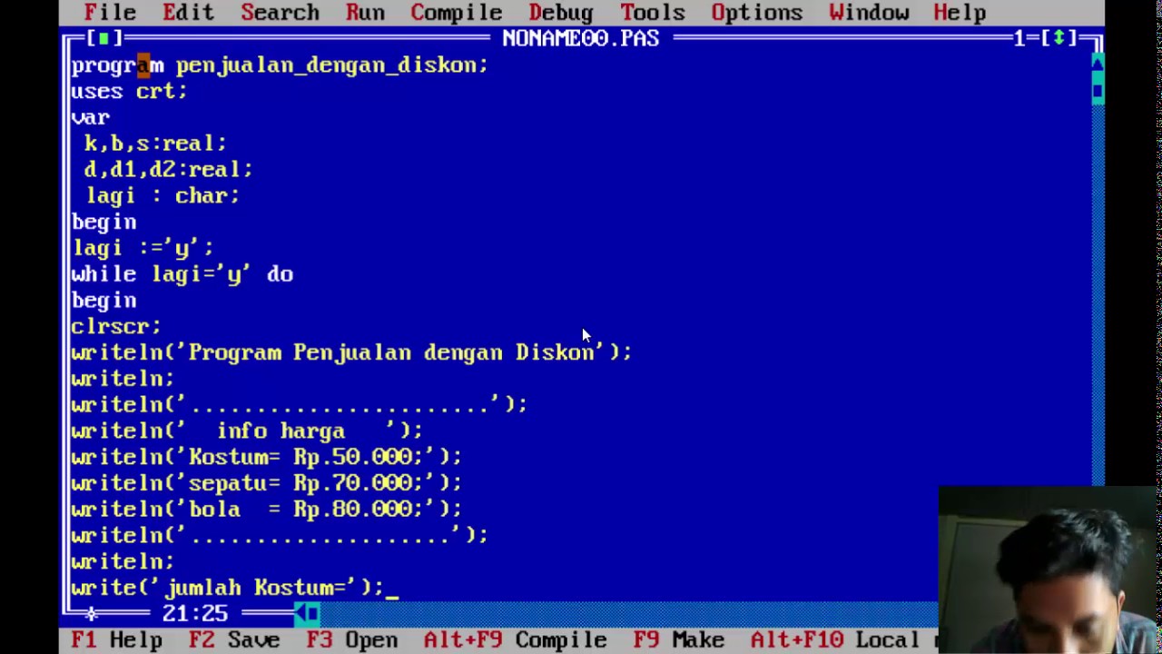 Detail Contoh Program Pascal Nomer 42