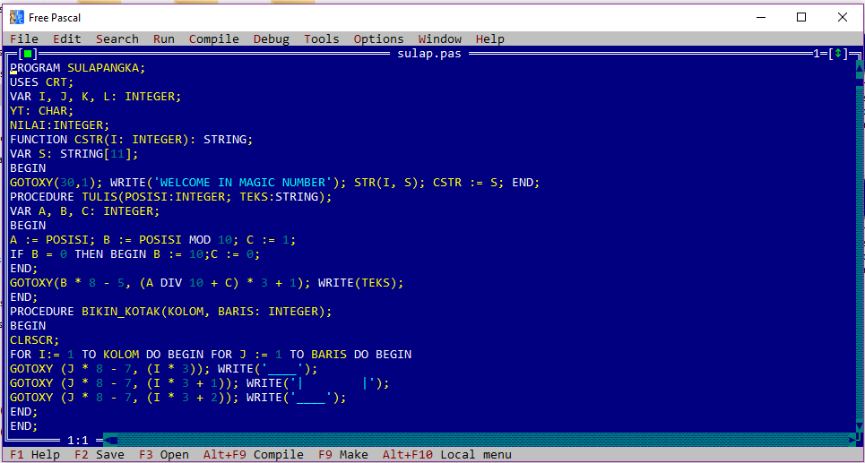 Detail Contoh Program Pascal Sederhana Nomer 16