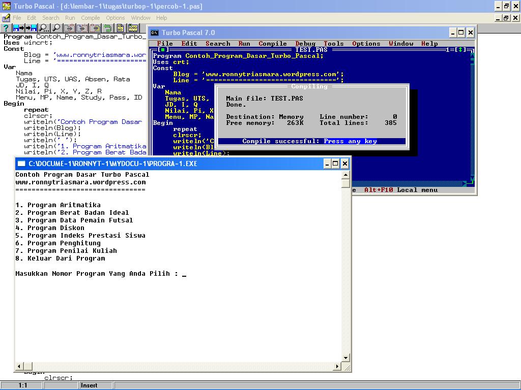 Detail Contoh Program Pascal Sederhana Nomer 29