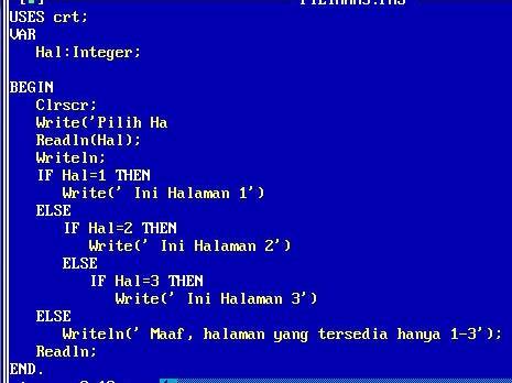 Detail Contoh Program Pascal Sederhana Nomer 40