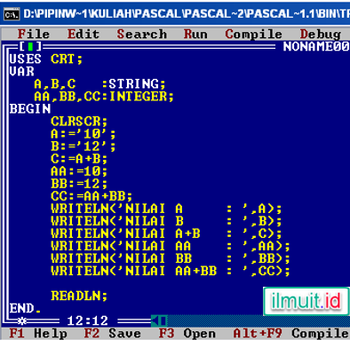 Detail Contoh Program Pascal Sederhana Nomer 41