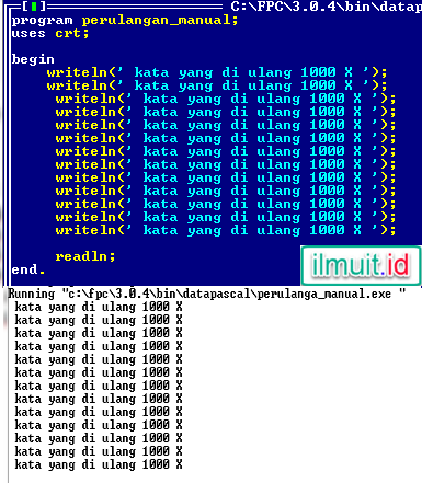 Detail Contoh Program Pascal Sederhana Nomer 50