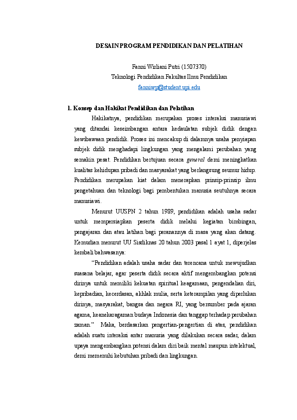 Detail Contoh Program Pelatihan Nomer 45