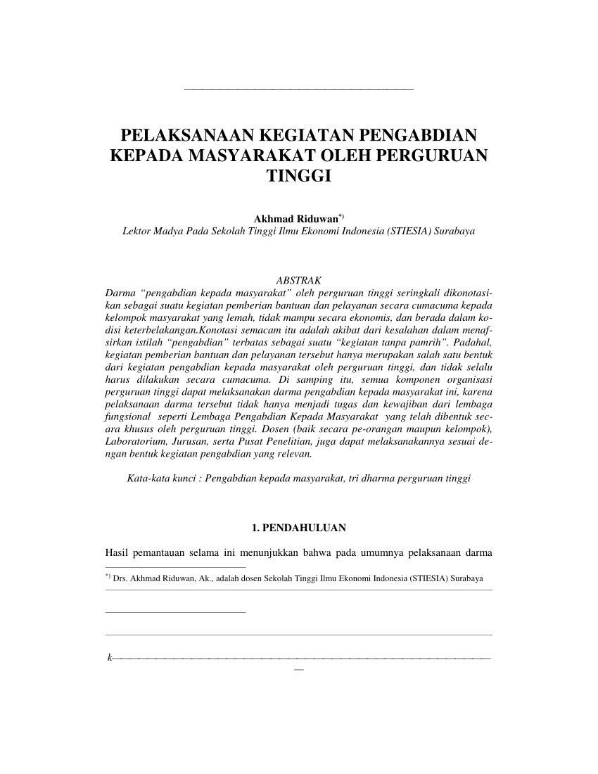 Detail Contoh Program Pengabdian Masyarakat Nomer 19