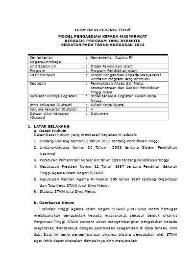 Detail Contoh Program Pengabdian Masyarakat Nomer 24